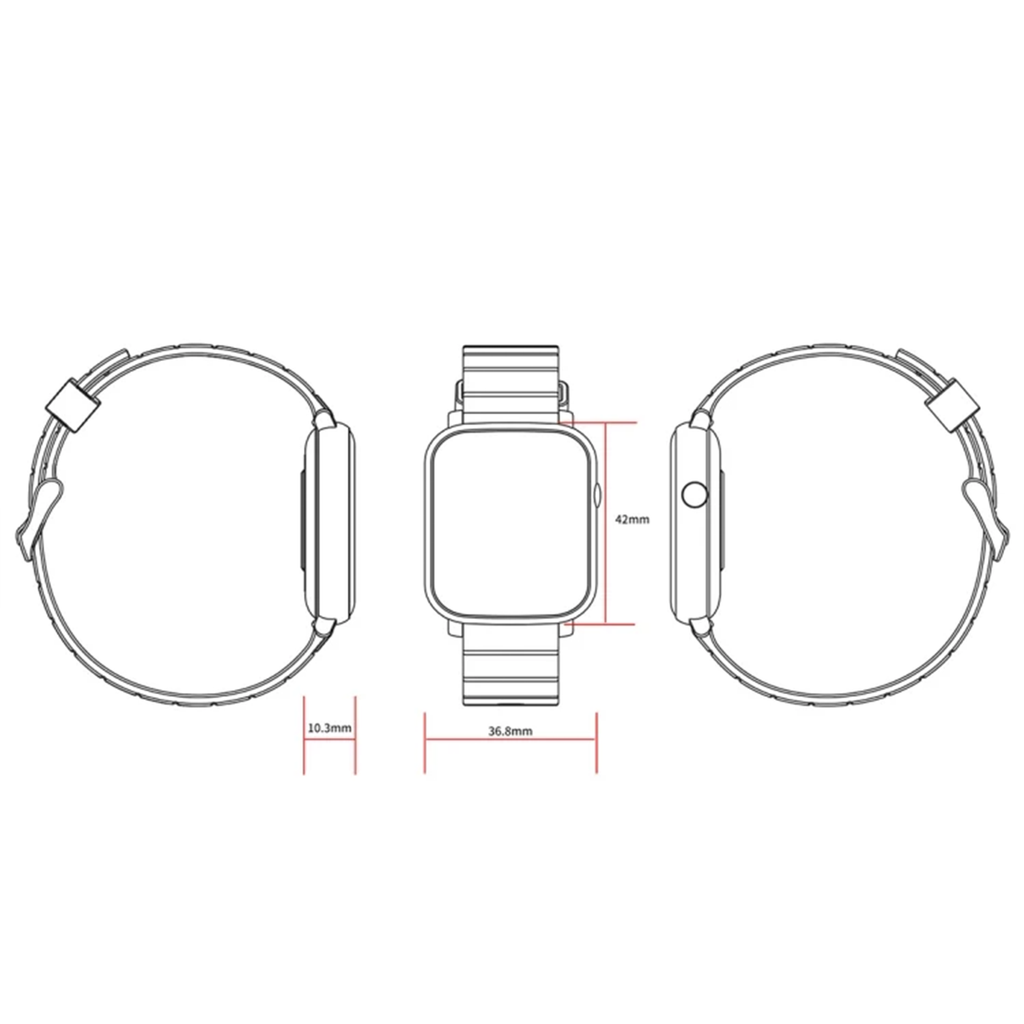 Montre Sport Connectée Écran 1,3 Pouces Suivi Santé Multifonction