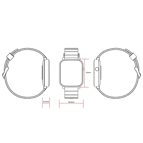 Montre Sport Connectée Écran 1,3 Pouces Suivi Santé Multifonction